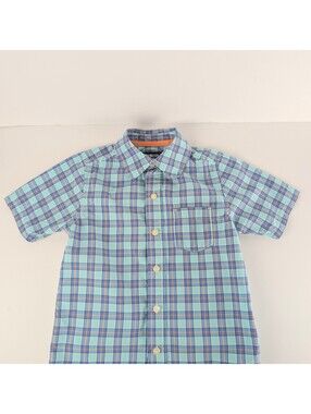OshKosh B'gosh Boys Plaid Button Down Shirt (Size: 4/5)